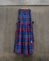<販売開始 9月19日 金曜日 21:00 〜> INDIGO Tartan Apron Dress / Red・Blue
